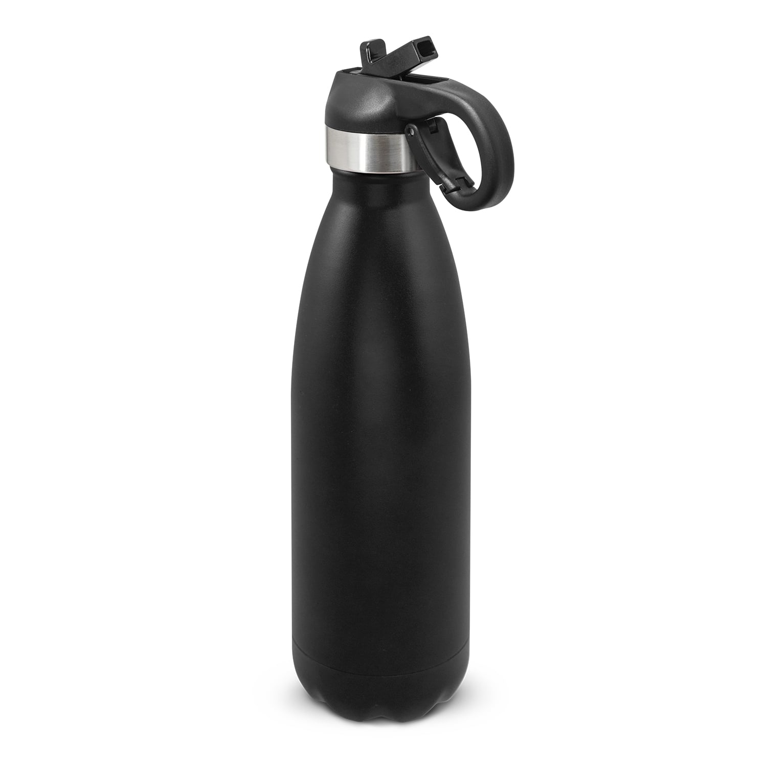 Adelaide Mirage Powder Coated Vacuum Bottle Flip Lid black Adelaide Mirage Powder Coated Vacuum Bottle Flip Lid black