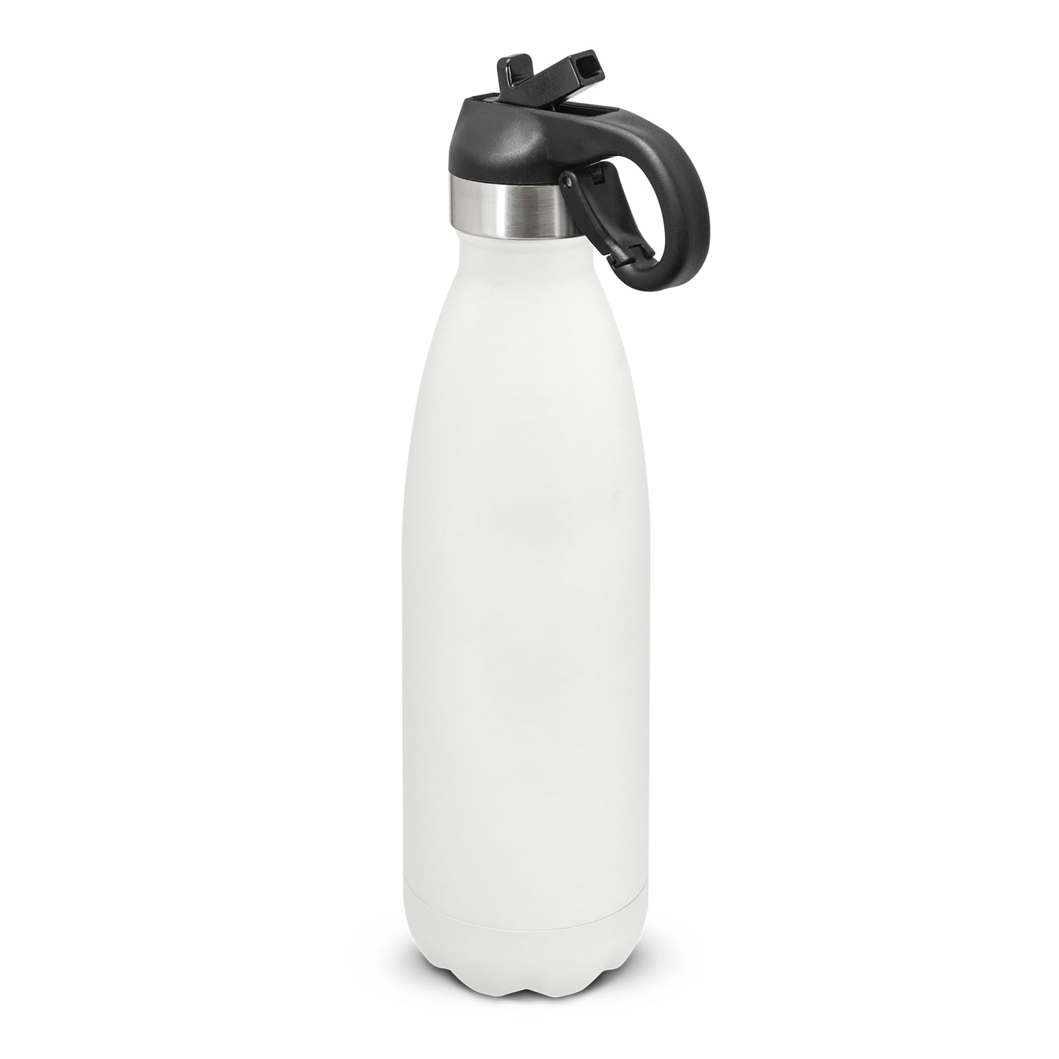 Adelaide Mirage Powder Coated Vacuum Bottle Flip Lid white Adelaide Mirage Powder Coated Vacuum Bottle Flip Lid white
