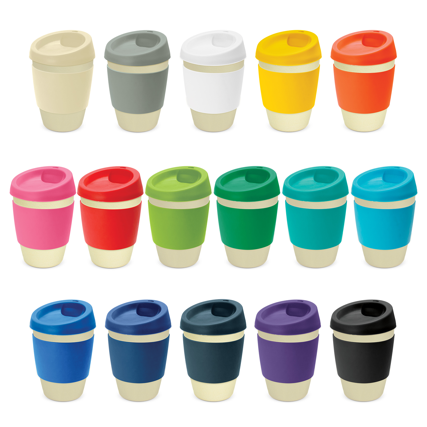 Bamboo Tara Metro Cup 340ml colour range Bamboo Tara Metro Cup 340ml colour range
