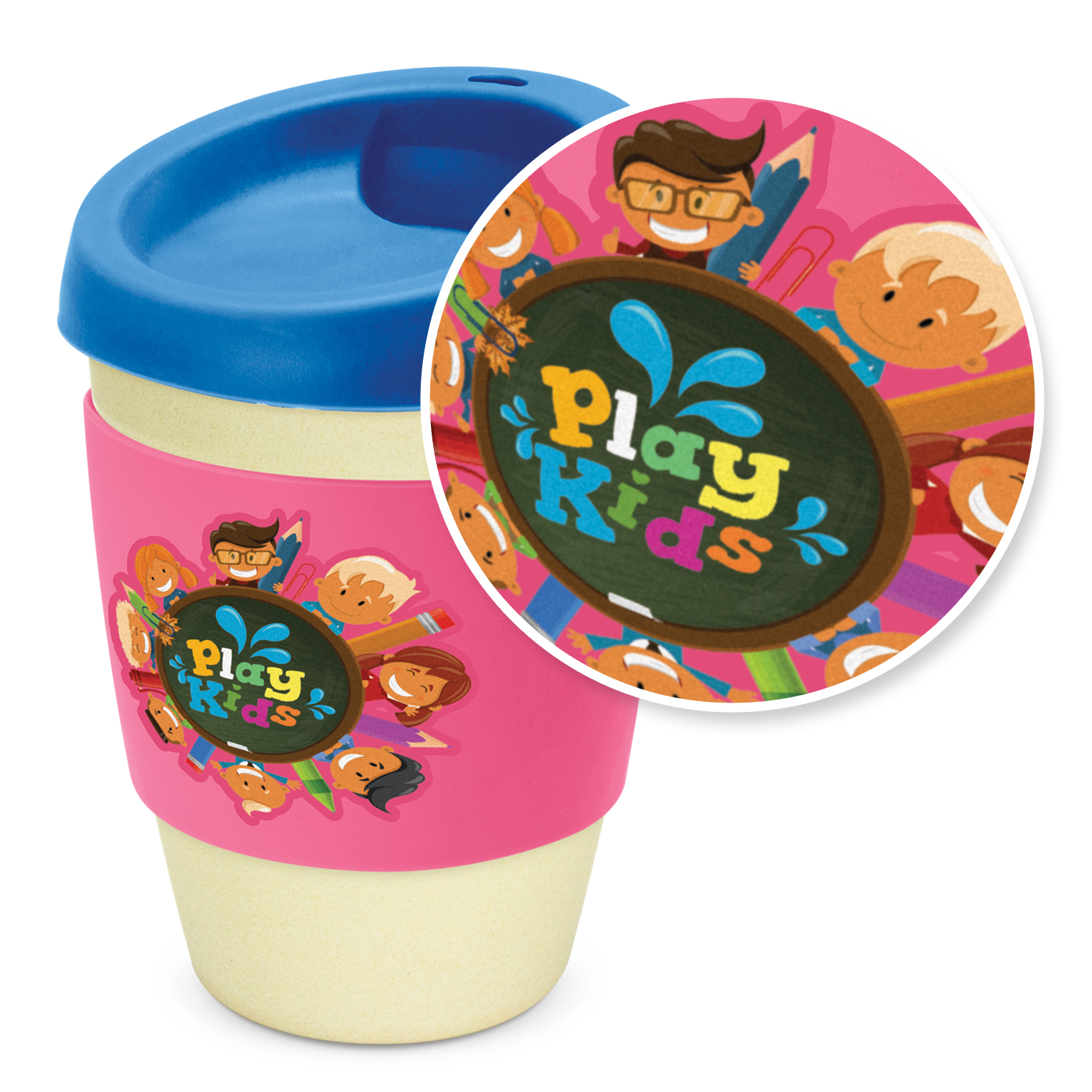 Bamboo Tara Metro Cup 340ml digital print Bamboo Tara Metro Cup 340ml digital print