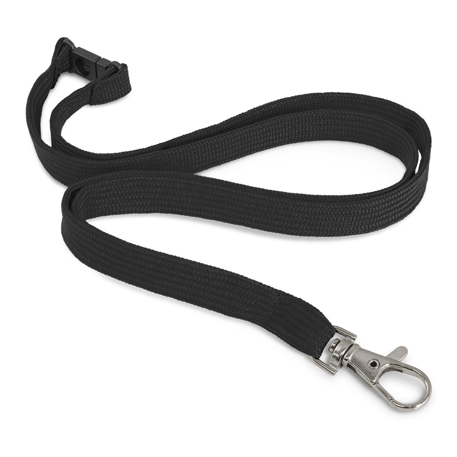 Clarke Custom Printed Lanyard 12mm black Clarke Custom Printed Lanyard 12mm black