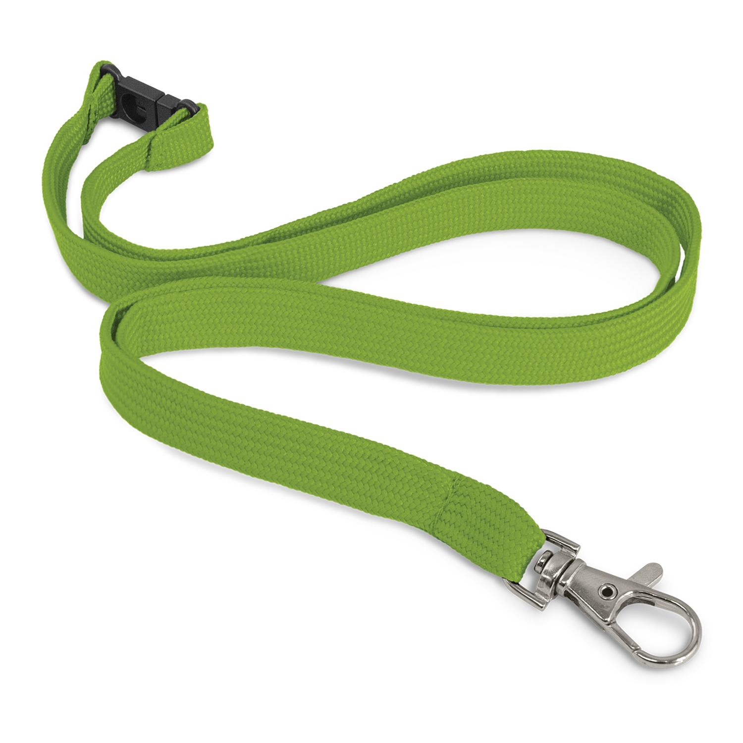Clarke Custom Printed Lanyard 12mm bright green Clarke Custom Printed Lanyard 12mm bright green
