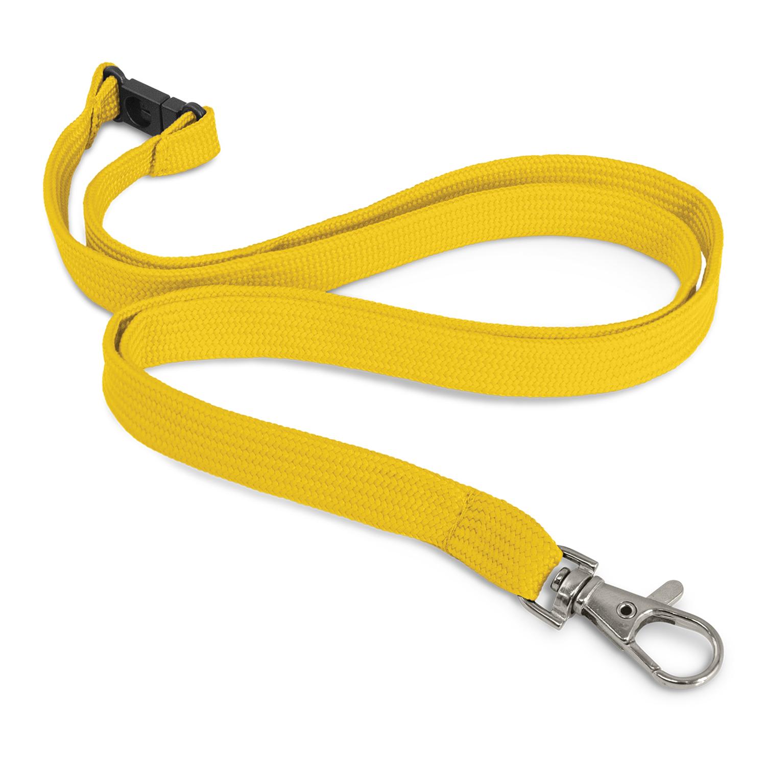 Clarke Custom Printed Lanyard 12mm yellow Clarke Custom Printed Lanyard 12mm yellow