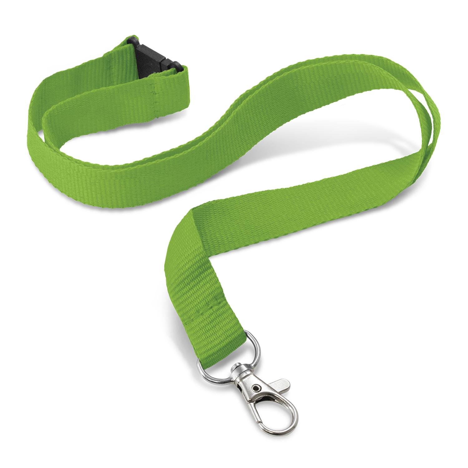 Clarke Custom Printed Lanyard 16mm bright green Clarke Custom Printed Lanyard 16mm bright green