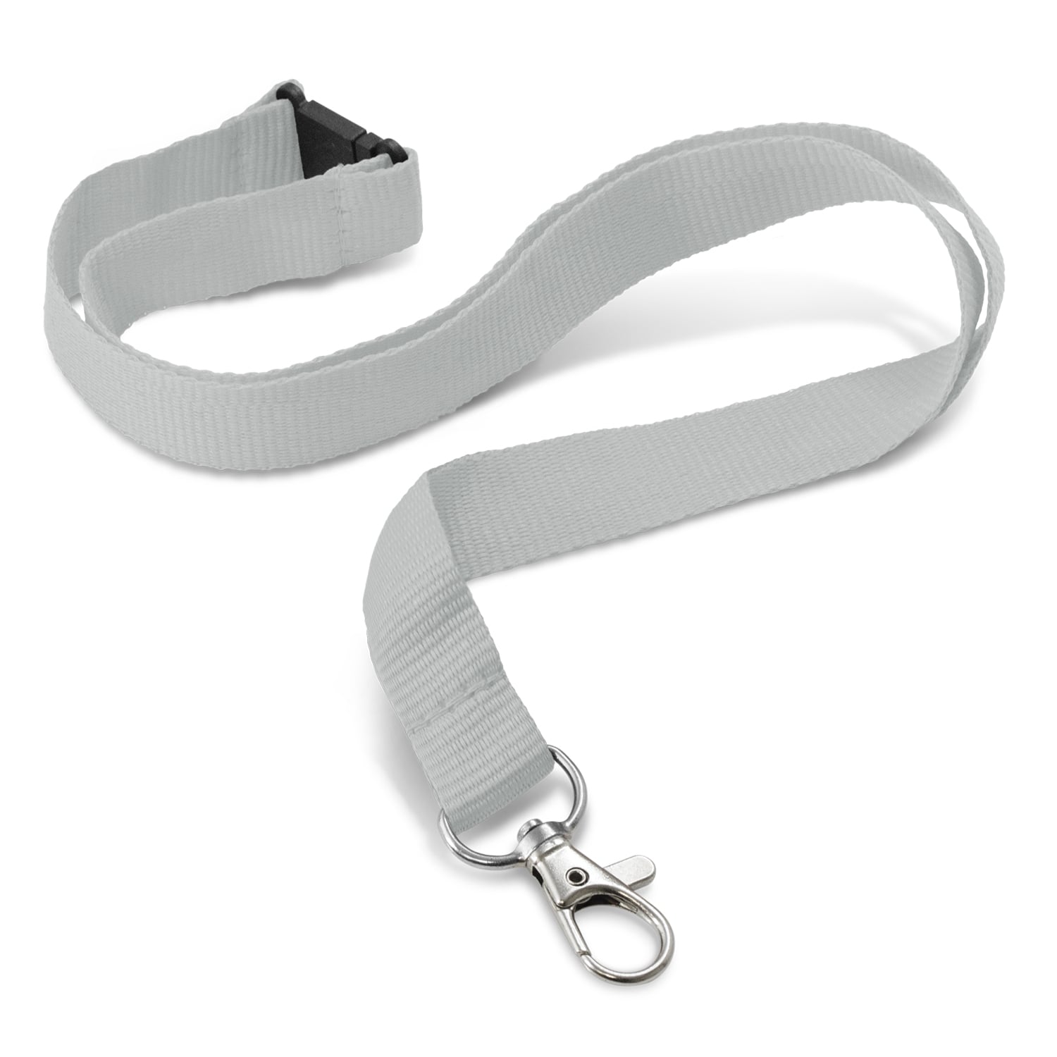 Clarke Custom Printed Lanyard 16mm grey Clarke Custom Printed Lanyard 16mm grey