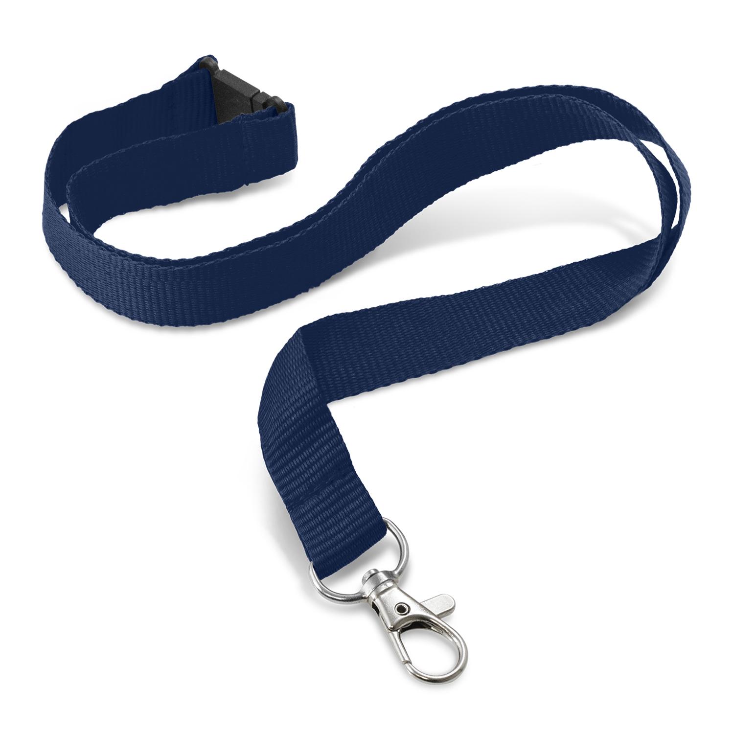 Clarke Custom Printed Lanyard 16mm navy Clarke Custom Printed Lanyard 16mm navy