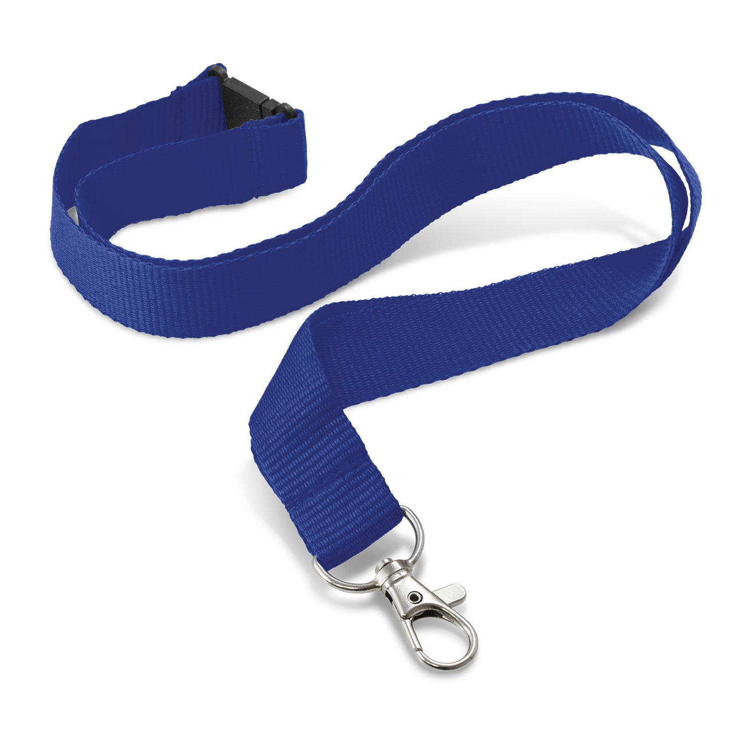 Clarke Custom Printed Lanyard 24mm blue Clarke Custom Printed Lanyard 24mm blue