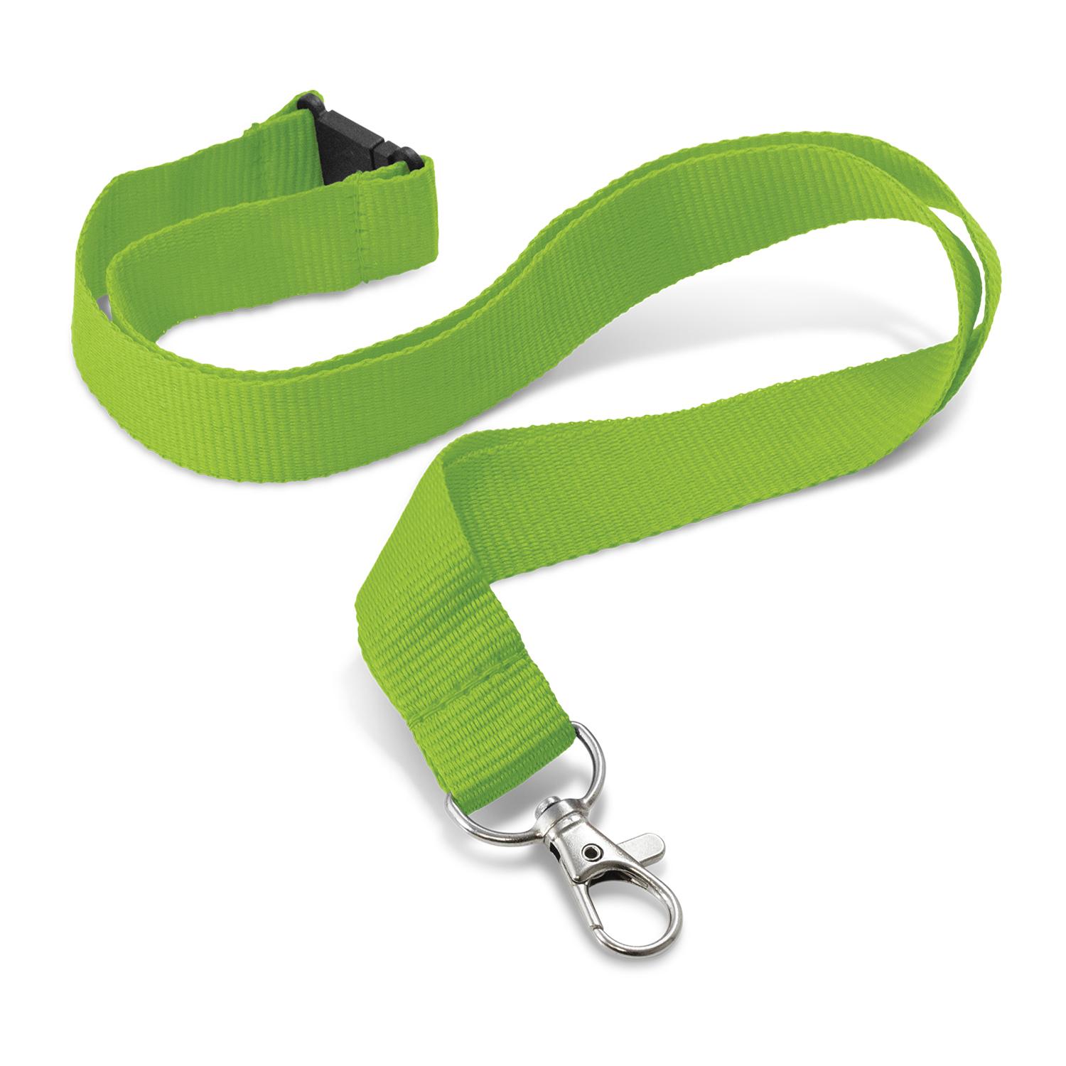 Clarke Custom Printed Lanyard 24mm bright green Clarke Custom Printed Lanyard 24mm bright green