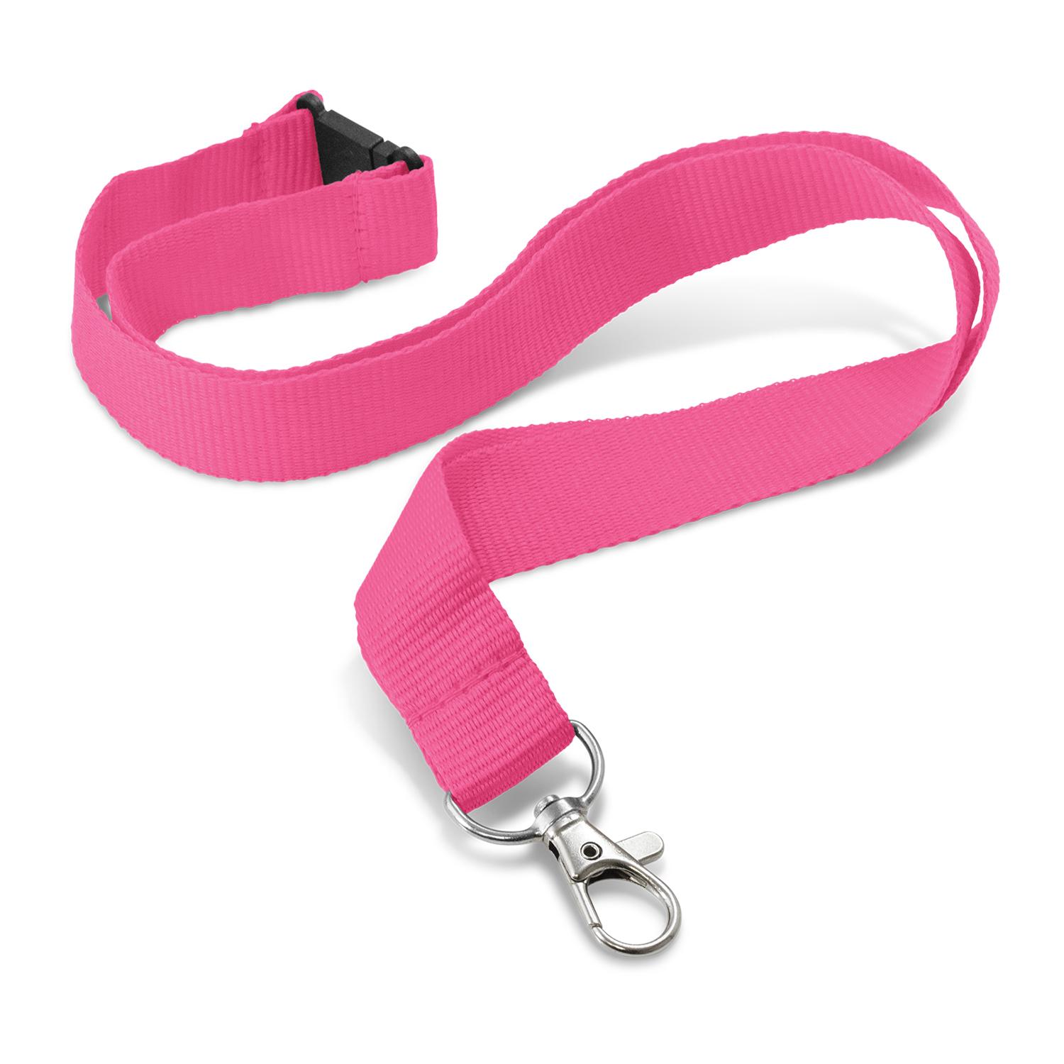 Clarke Custom Printed Lanyard 24mm pink Clarke Custom Printed Lanyard 24mm pink
