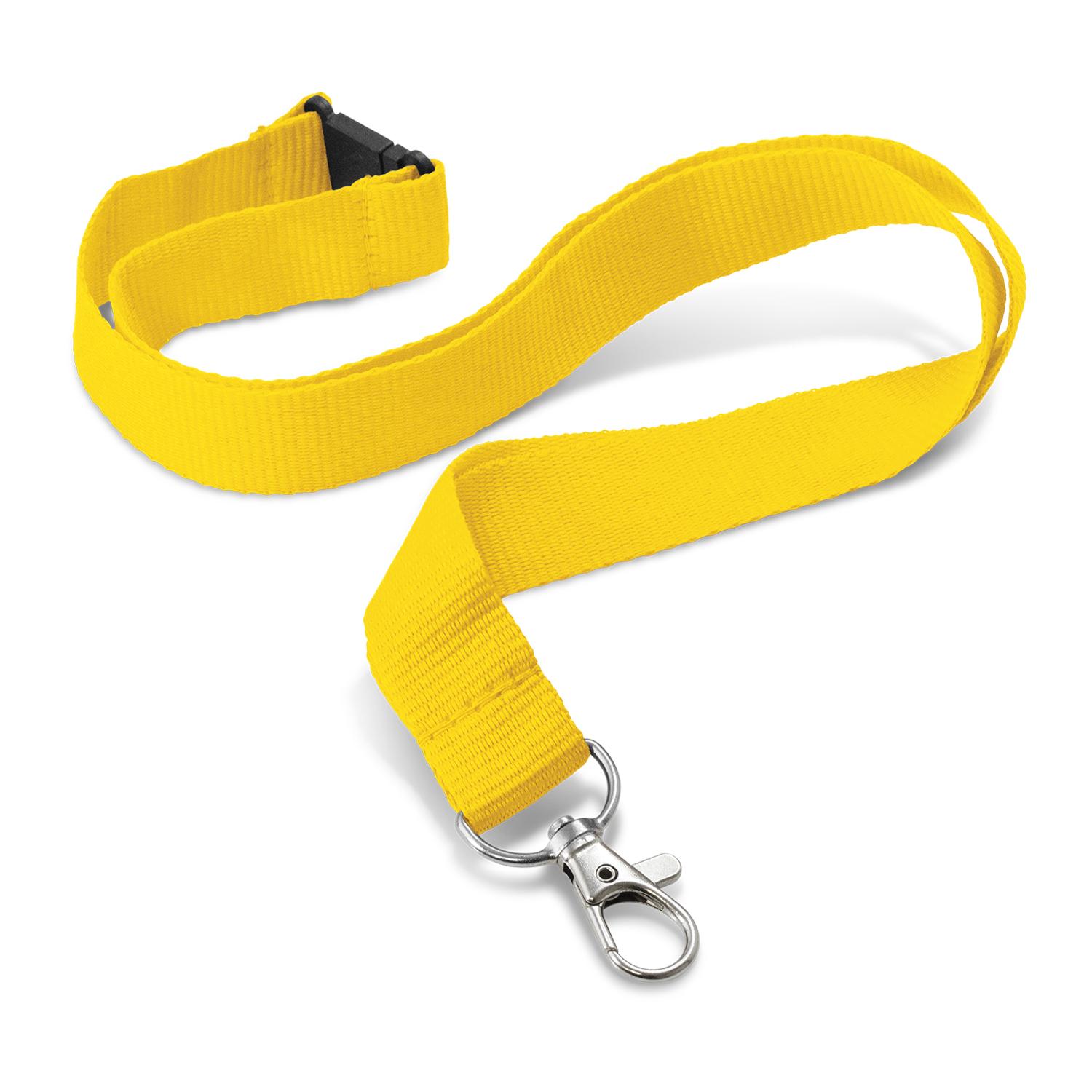 Clarke Custom Printed Lanyard 24mm yellow Clarke Custom Printed Lanyard 24mm yellow