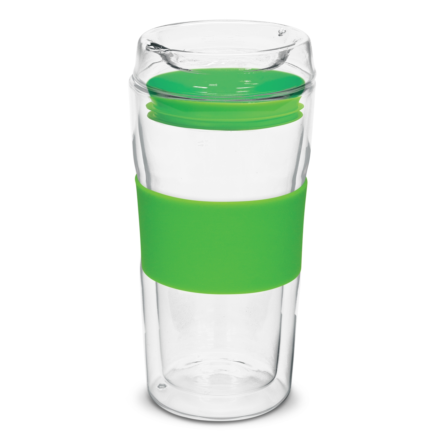 Divino Roma Double Wall Glass Cup 350ml bright green Divino Roma Double Wall Glass Cup 350ml bright green