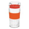 Divino Roma Double Wall Glass Cup 350ml orange Divino Roma Double Wall Glass Cup 350ml orange