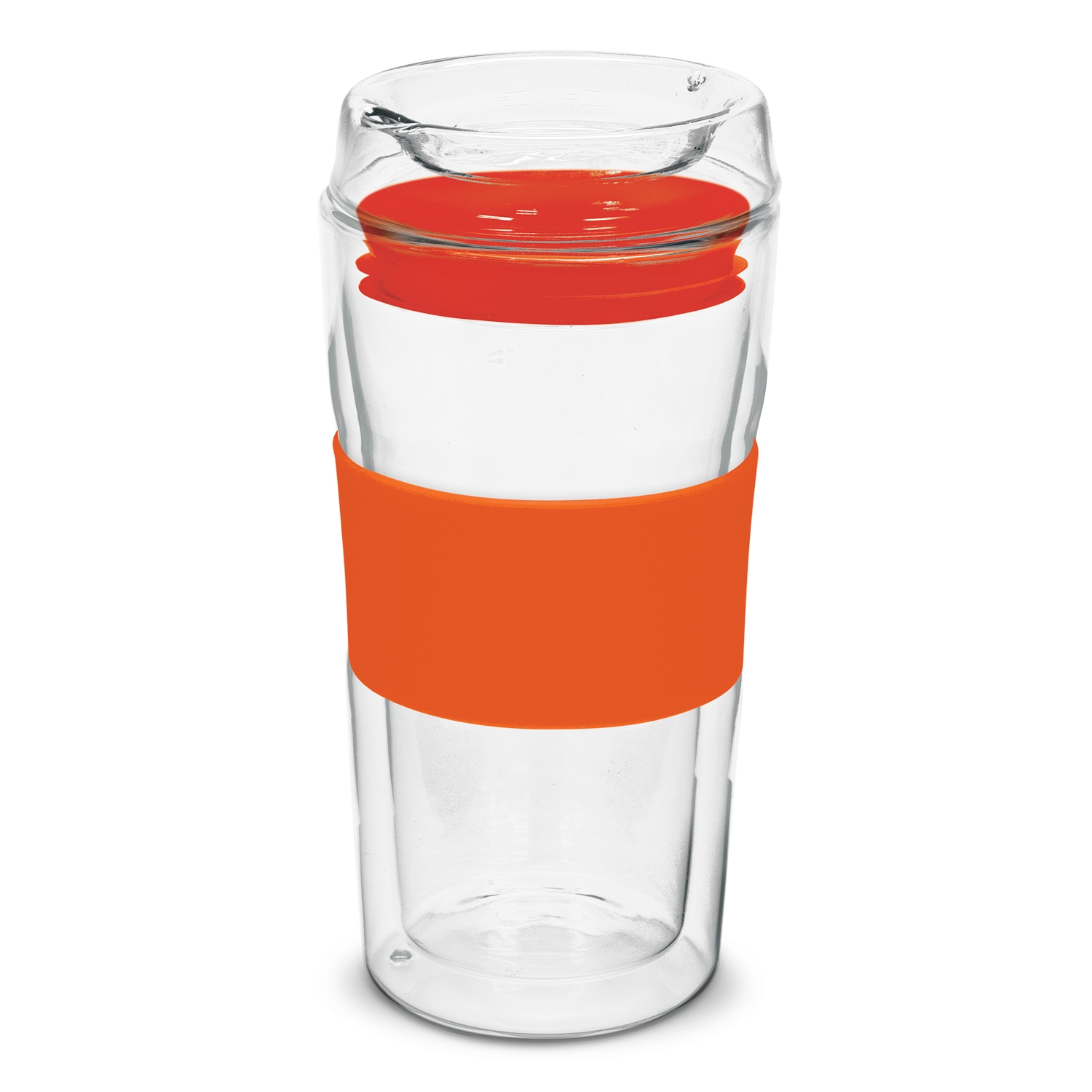 Divino Roma Double Wall Glass Cup 350ml orange Divino Roma Double Wall Glass Cup 350ml orange