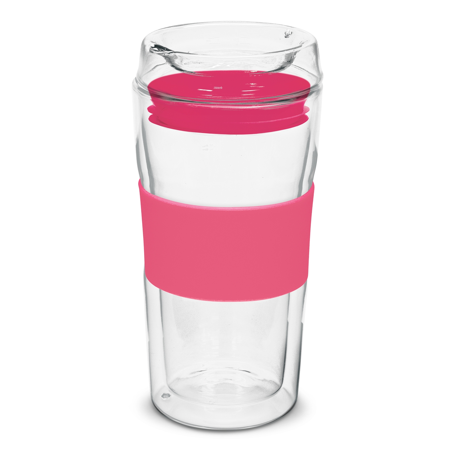 Divino Roma Double Wall Glass Cup 350ml pink Divino Roma Double Wall Glass Cup 350ml pink