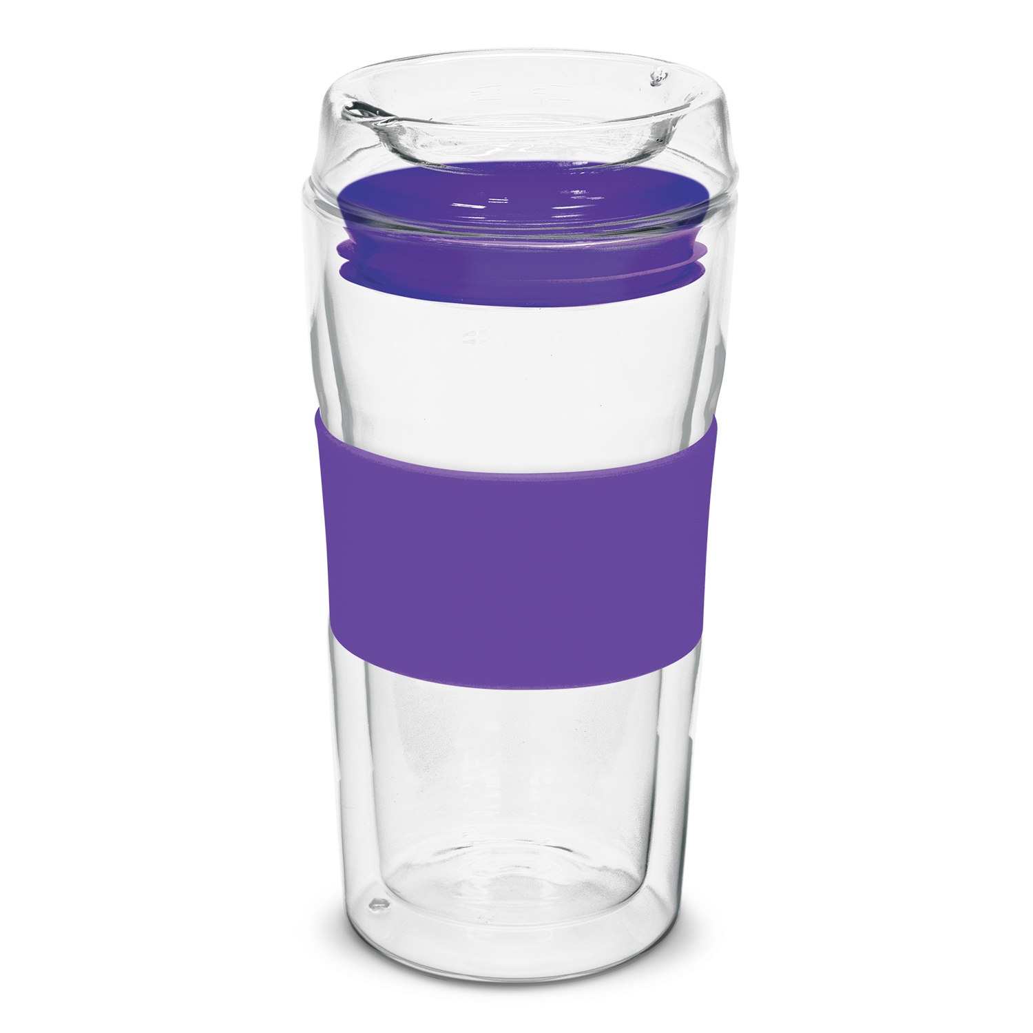 Divino Roma Double Wall Glass Cup 350ml purple Divino Roma Double Wall Glass Cup 350ml purple