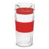 Divino Roma Double Wall Glass Cup 350ml red Divino Roma Double Wall Glass Cup 350ml red