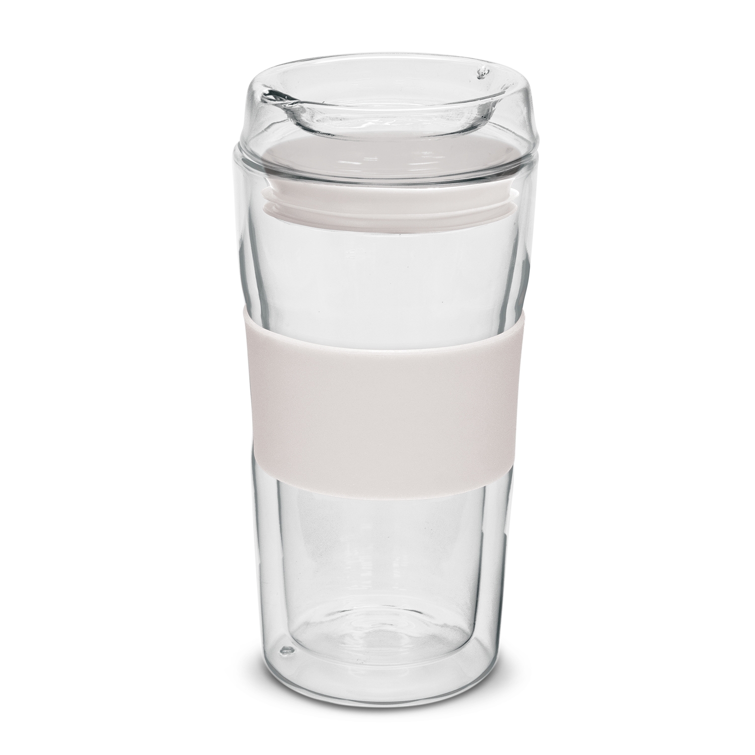 Divino Roma Double Wall Glass Cup 350ml white Divino Roma Double Wall Glass Cup 350ml white
