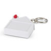 Emerald House Tape Measure Key Ring white Emerald House Tape Measure Key Ring white