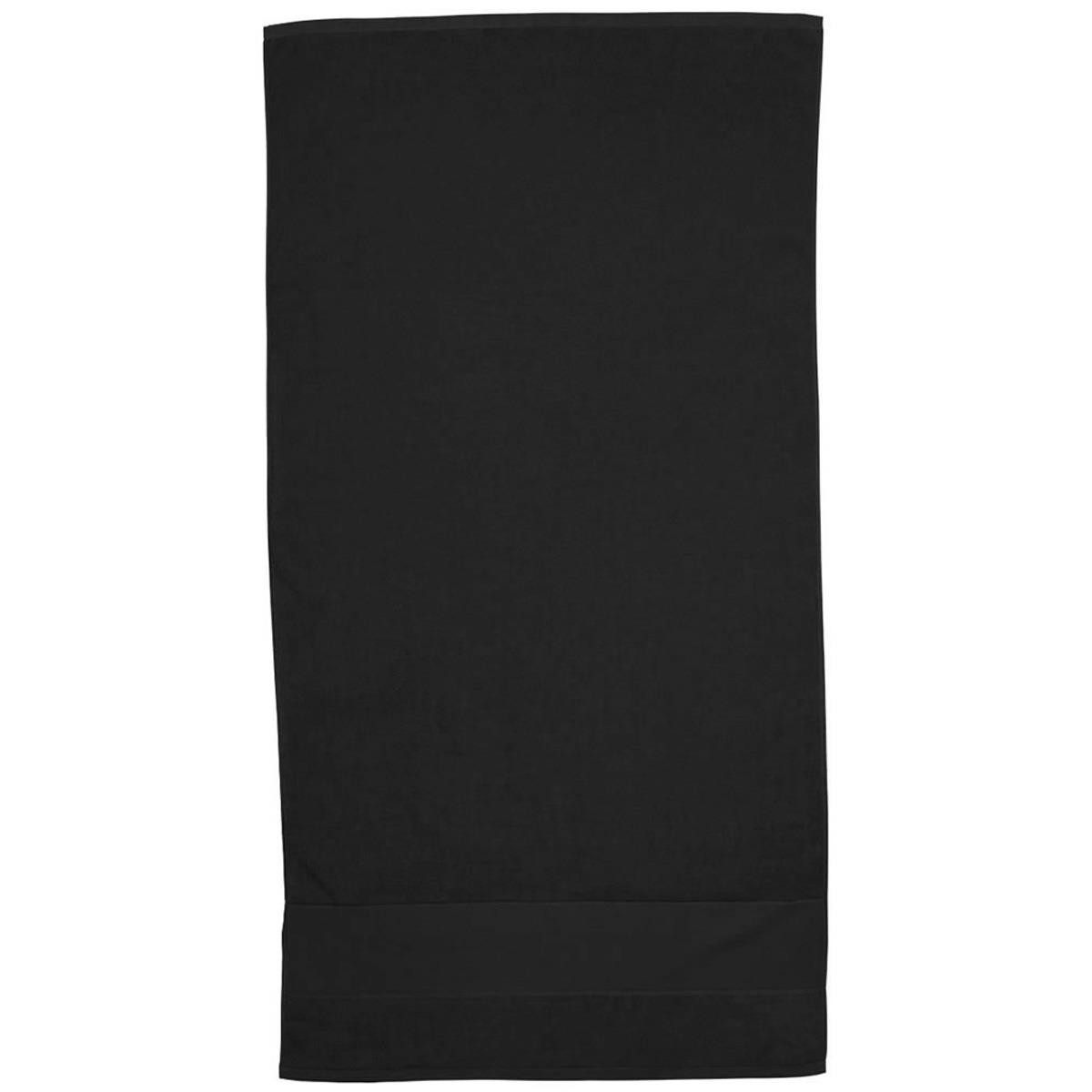 Luxurious Terry Velour Towel black Luxurious Terry Velour Towel black