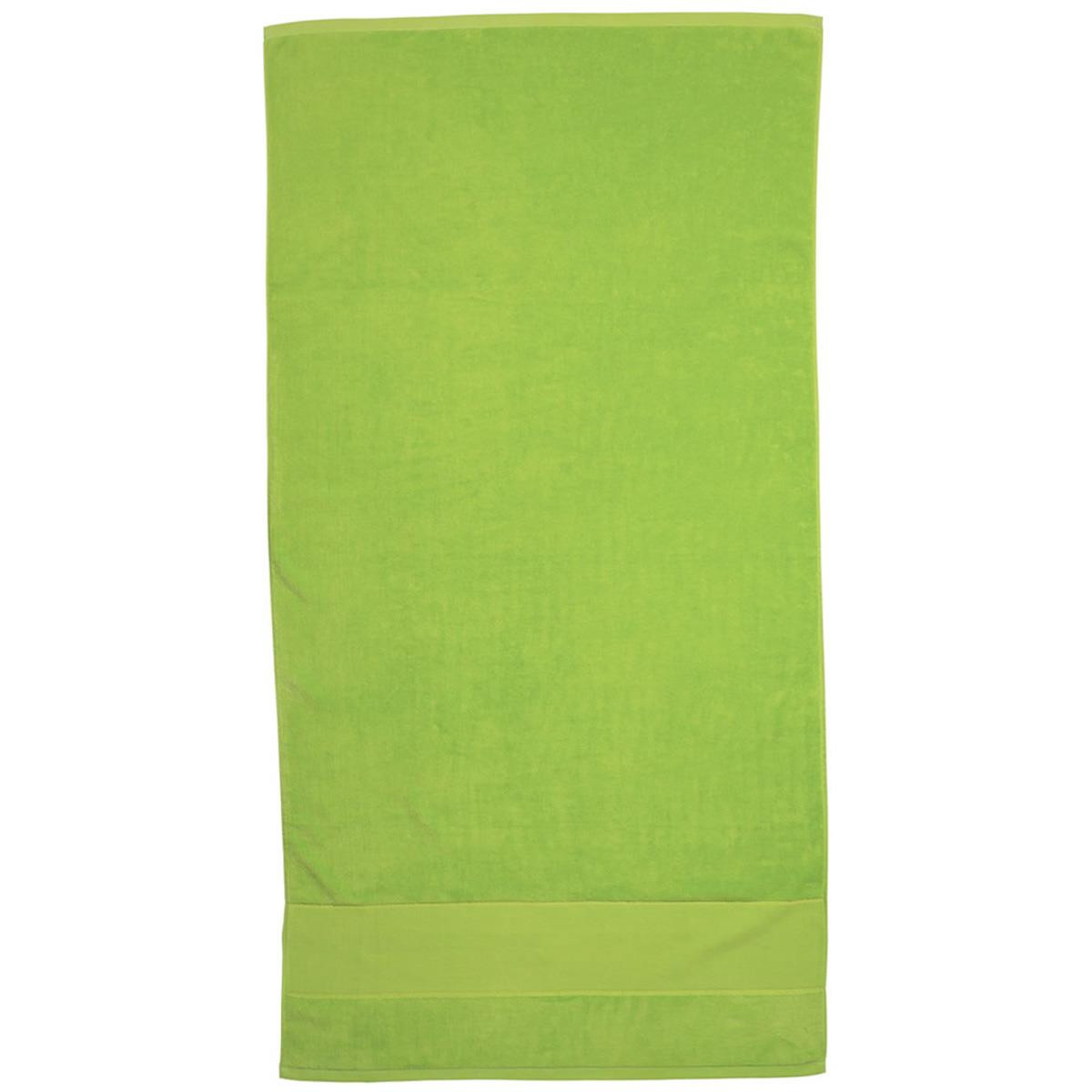 Luxurious Terry Velour Towel lime Luxurious Terry Velour Towel lime