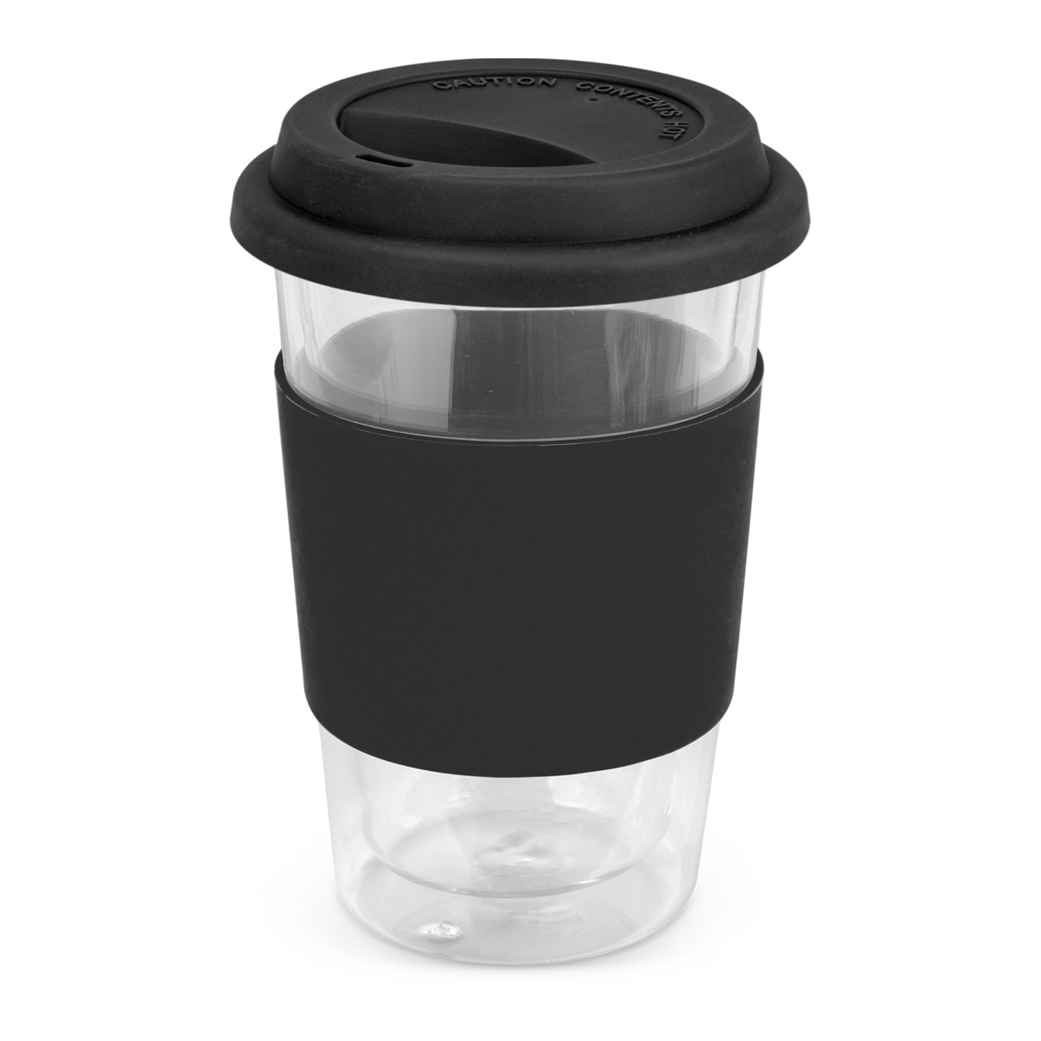 Meredith Aztec Double Wall Glass Cup 350ml black Meredith Aztec Double Wall Glass Cup 350ml black