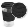 Meredith Aztec Double Wall Glass Cup 350ml debossing Meredith Aztec Double Wall Glass Cup 350ml debossing