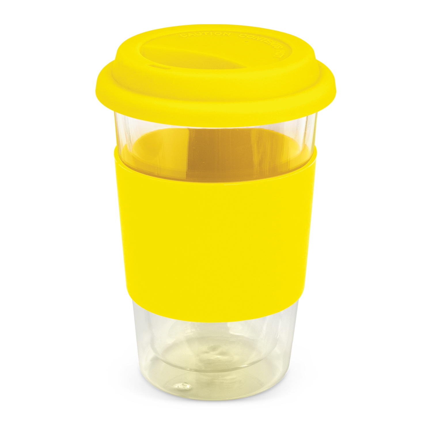 Meredith Aztec Double Wall Glass Cup 350ml yellow Meredith Aztec Double Wall Glass Cup 350ml yellow