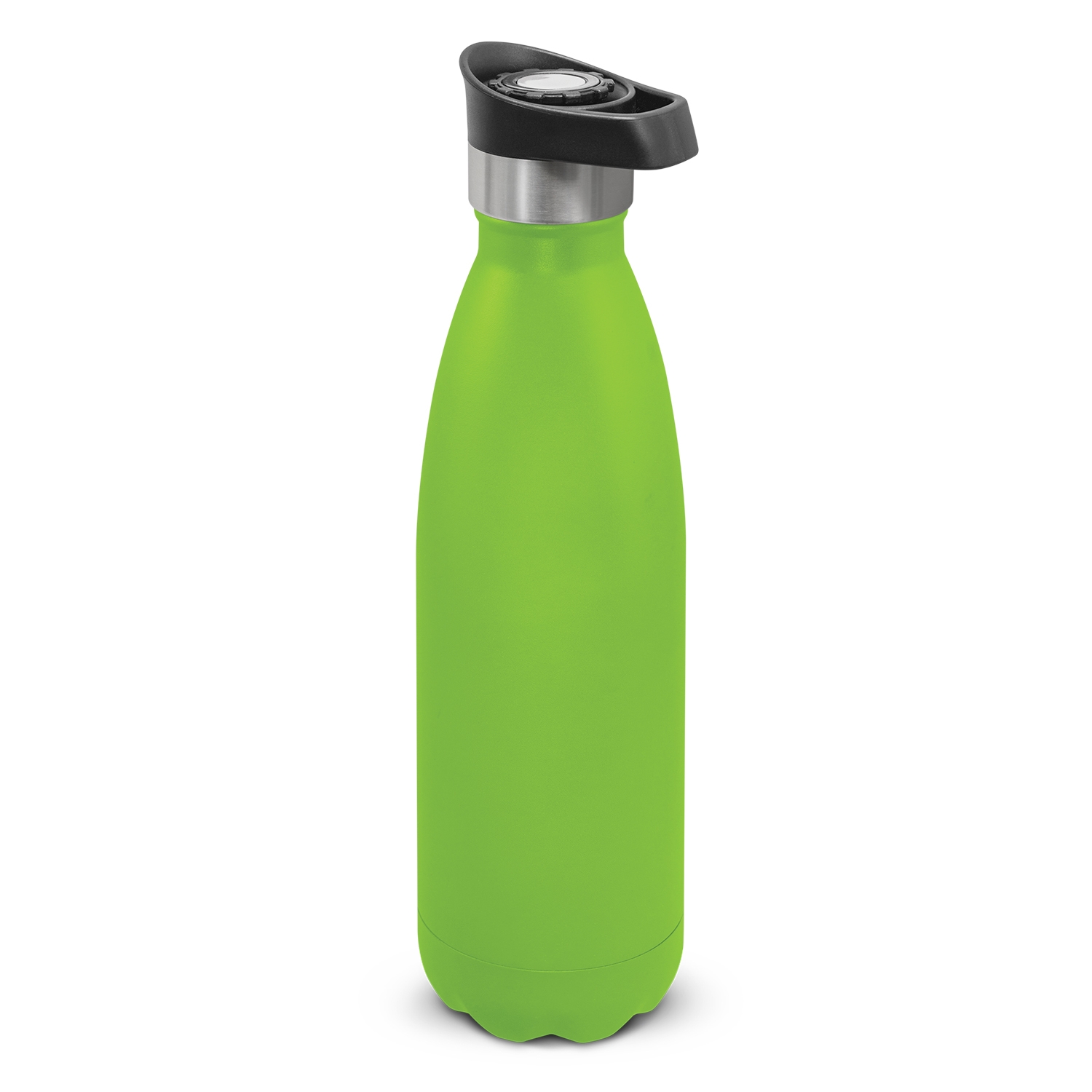 Rossarden Mirage Powder Coated Vacuum Bottle Push Button Lid bright green Rossarden Mirage Powder Coated Vacuum Bottle Push Button Lid bright green