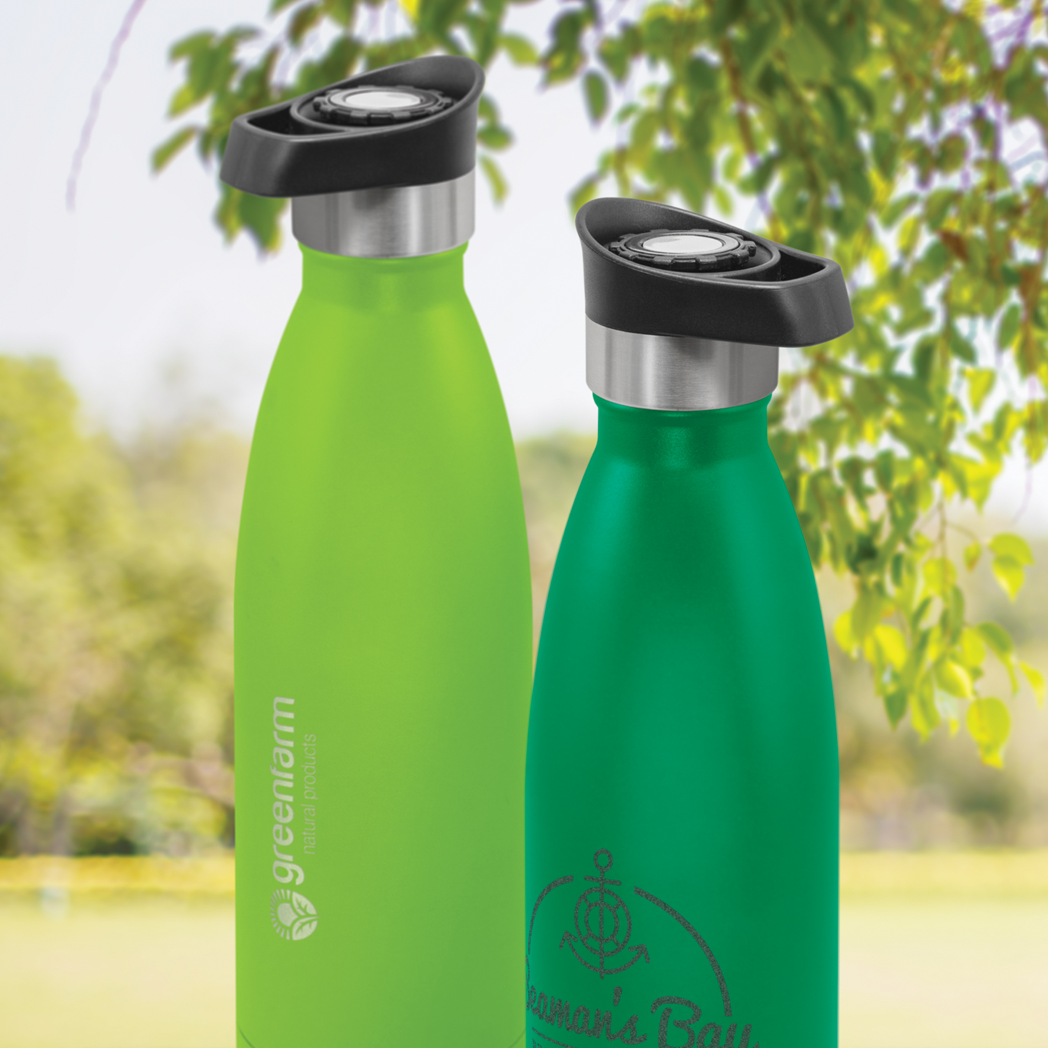Rossarden Mirage Powder Coated Vacuum Bottle Push Button Lid feature Rossarden Mirage Powder Coated Vacuum Bottle Push Button Lid feature