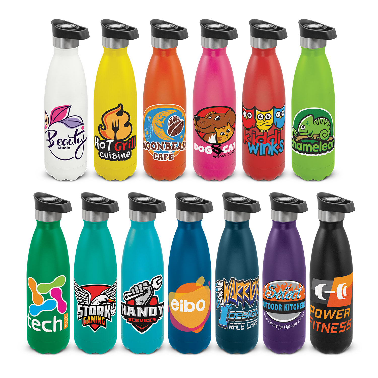 Rossarden Mirage Powder Coated Vacuum Bottle Push Button Lid main Rossarden Mirage Powder Coated Vacuum Bottle Push Button Lid main