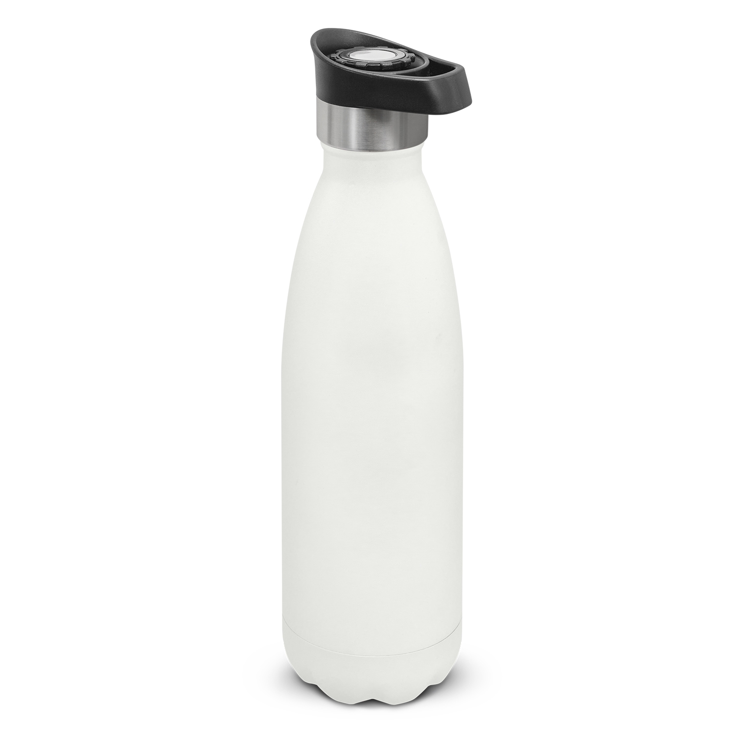 Rossarden Mirage Powder Coated Vacuum Bottle Push Button Lid white Rossarden Mirage Powder Coated Vacuum Bottle Push Button Lid white