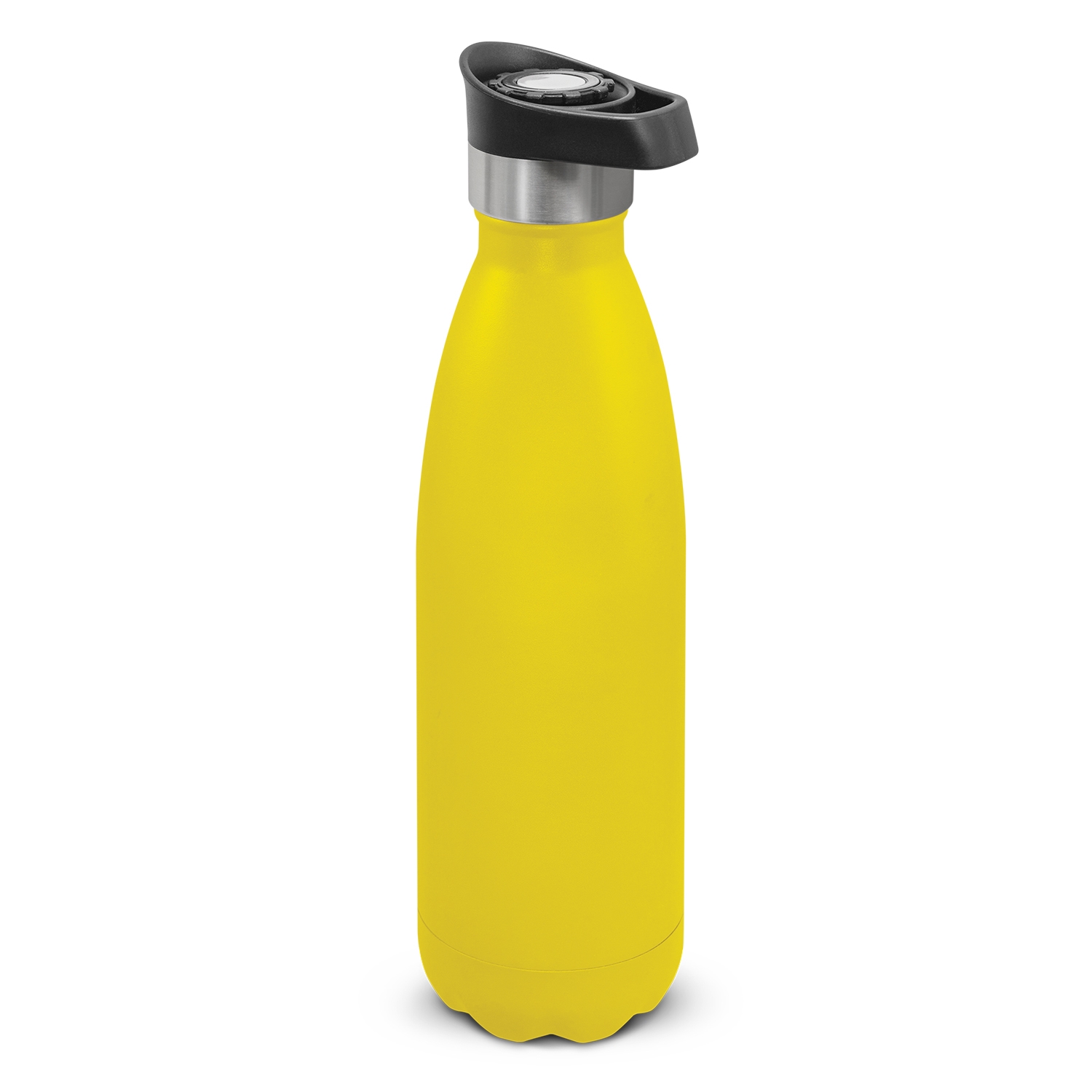 Rossarden Mirage Powder Coated Vacuum Bottle Push Button Lid yellow Rossarden Mirage Powder Coated Vacuum Bottle Push Button Lid yellow