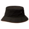 argile bucket hat sandwich trim black burnt orange argile bucket hat sandwich trim black burnt orange