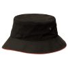 argile bucket hat sandwich trim black red argile bucket hat sandwich trim black red