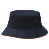 argile bucket hat sandwich trim navy orange argile bucket hat sandwich trim navy orange