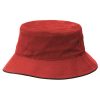 argile bucket hat sandwich trim red black argile bucket hat sandwich trim red black