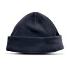 branded polar fleece beanie navy