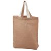 collier jute shopping bag front view collier jute shopping bag front view