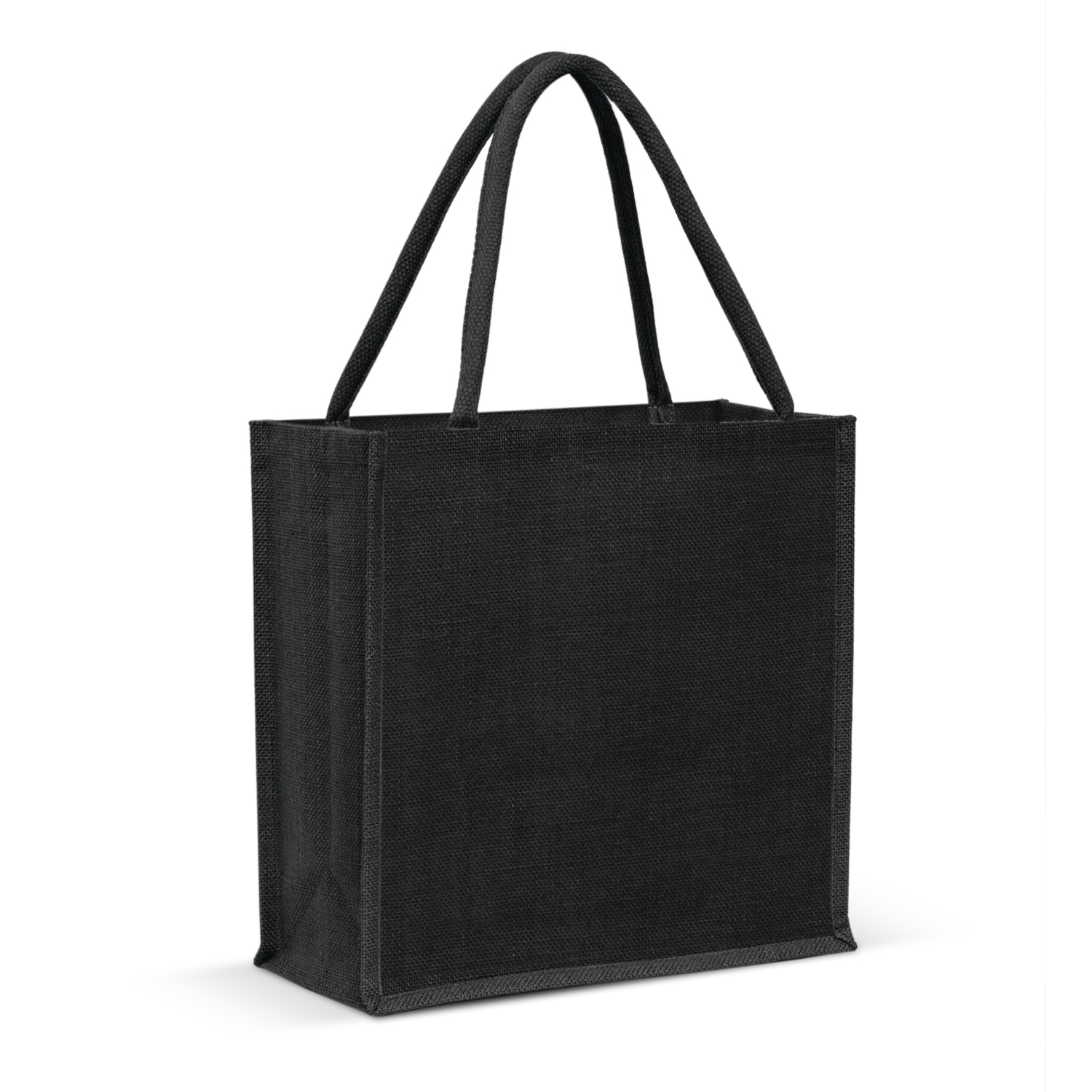 emerald jute tote bag black emerald jute tote bag black