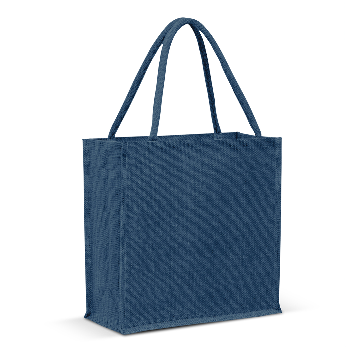 emerald jute tote bag dark blue emerald jute tote bag dark blue