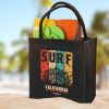 emerald jute tote bag logo example emerald jute tote bag logo example