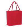emerald jute tote bag red emerald jute tote bag red
