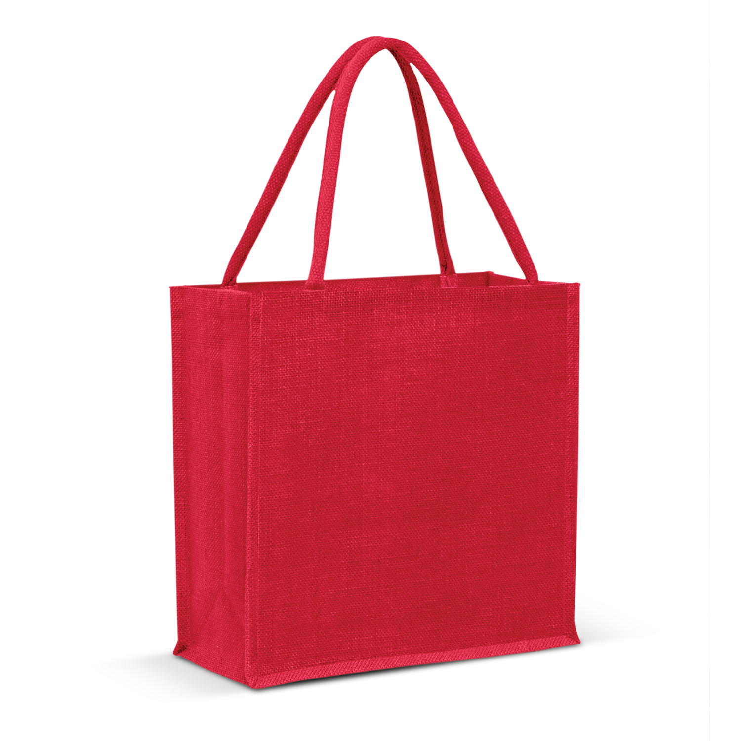 emerald jute tote bag red emerald jute tote bag red