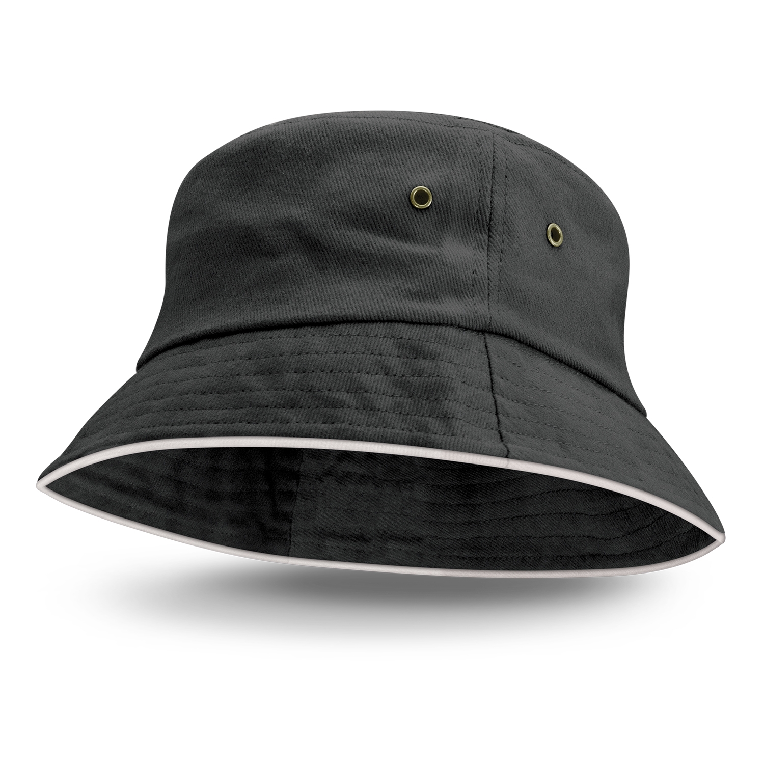 fraser bucket hat white sandwich trim black fraser bucket hat white sandwich trim black