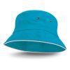 fraser bucket hat white sandwich trim light blue fraser bucket hat white sandwich trim light blue