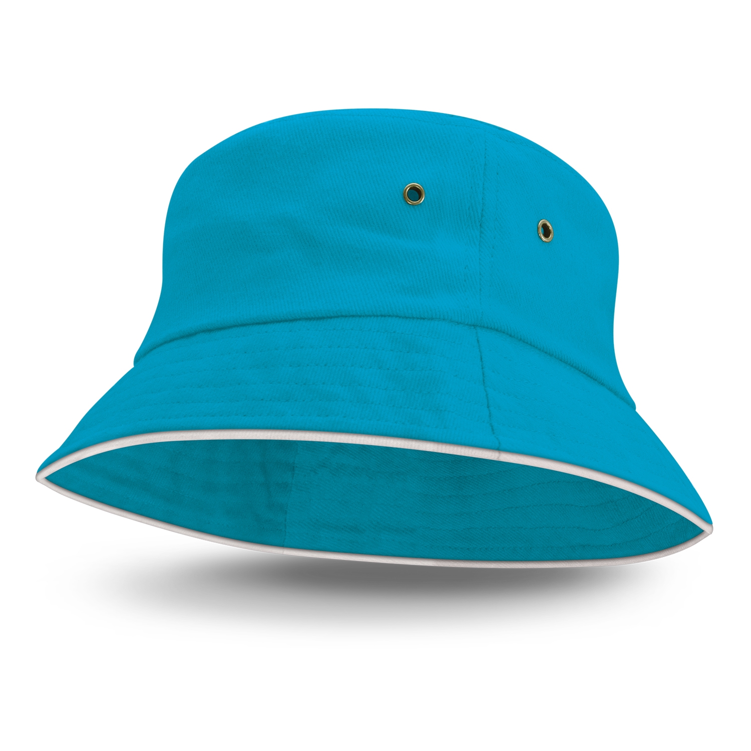 fraser bucket hat white sandwich trim light blue fraser bucket hat white sandwich trim light blue