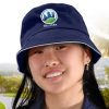 fraser bucket hat white sandwich trim logo example fraser bucket hat white sandwich trim logo example