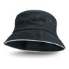 fraser bucket hat white sandwich trim navy blue fraser bucket hat white sandwich trim navy blue