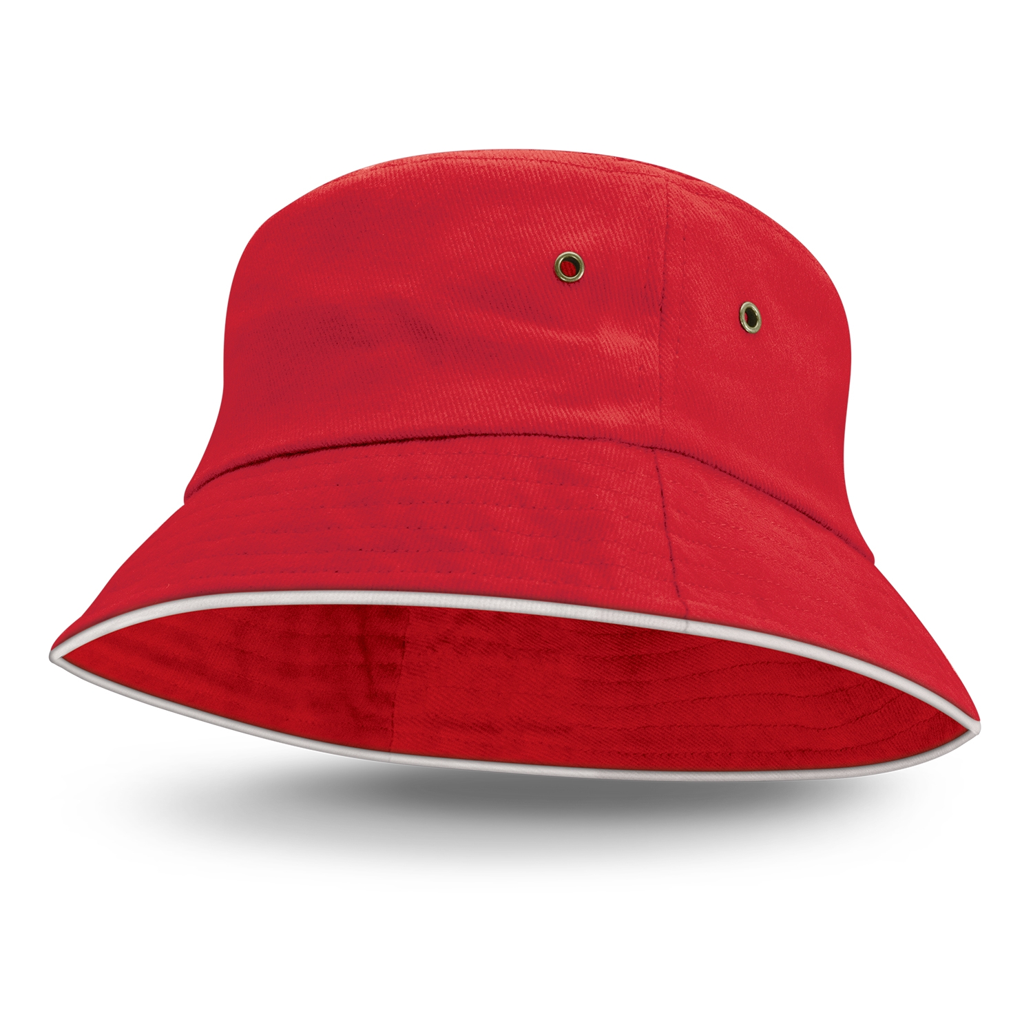 fraser bucket hat white sandwich trim red fraser bucket hat white sandwich trim red