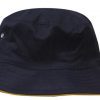 gingerah bucket hat navy gold